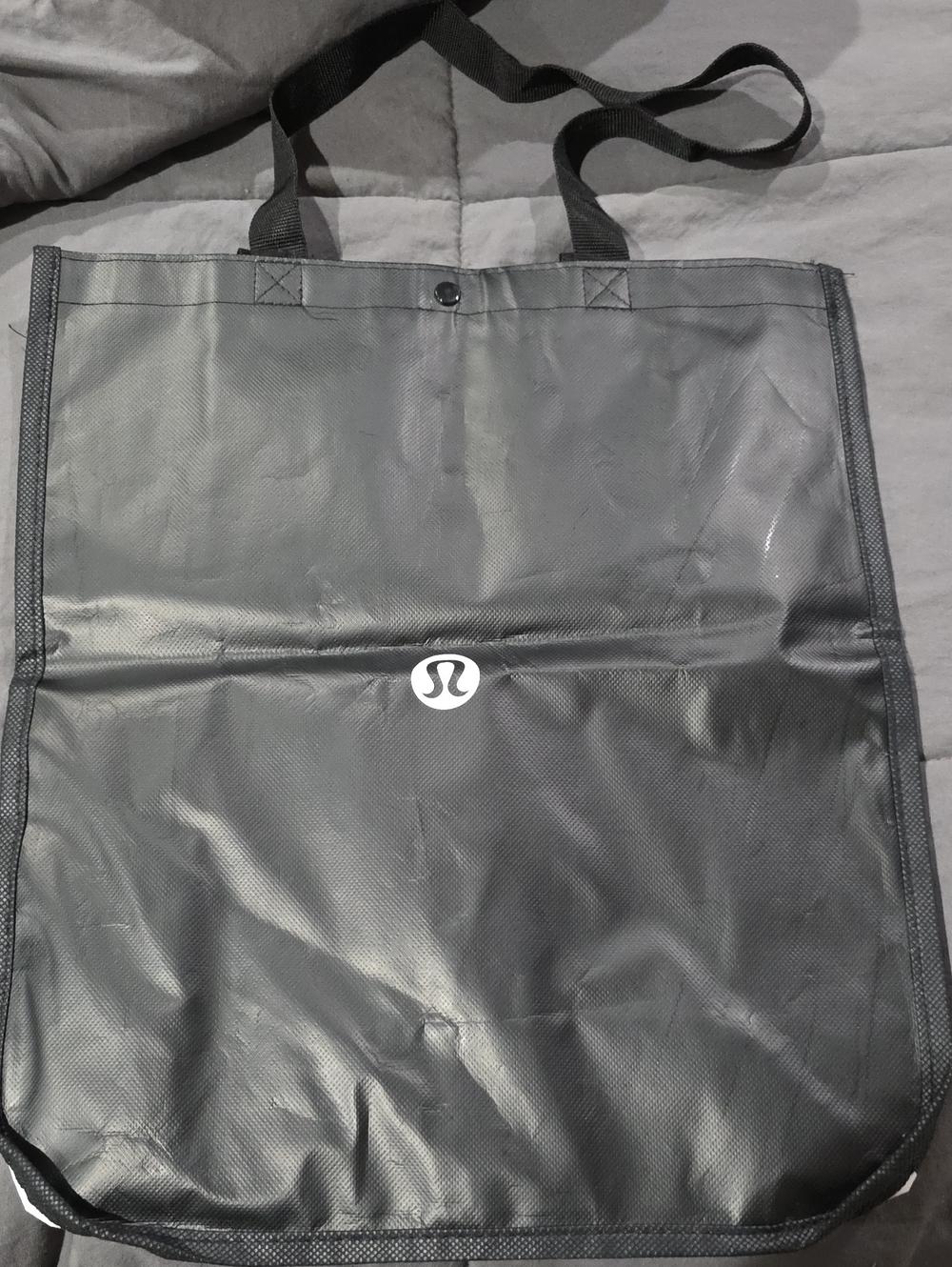 lululemon athletica Black Logo Re Useable Tote Bag
